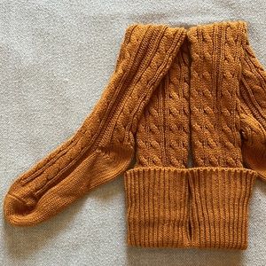 Free People Thigh High Cozy Knit Socks